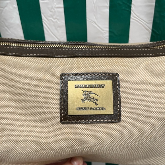 EUC Burberry Blue Label Canvas and Leather Satchel Crossbody - Picture 4 of 15